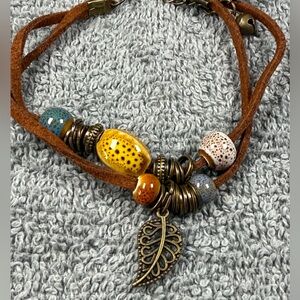 Leaf Beaded Bracelet